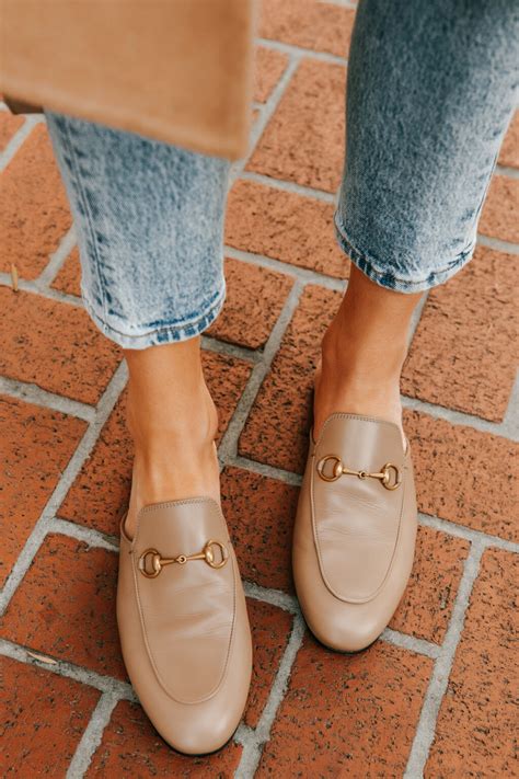 pink gucci mules|Gucci princetown mule outfits.